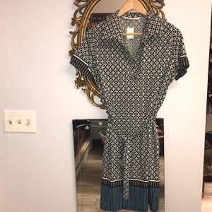 Max Studio Collared Pattern Dress Size M